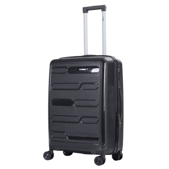 STARGOLD PP Hard Side Luggage Trolley Black Set OF 3 Pieces Bag 360° Double Spinner Wheels With TSA Lock, SG-PP65