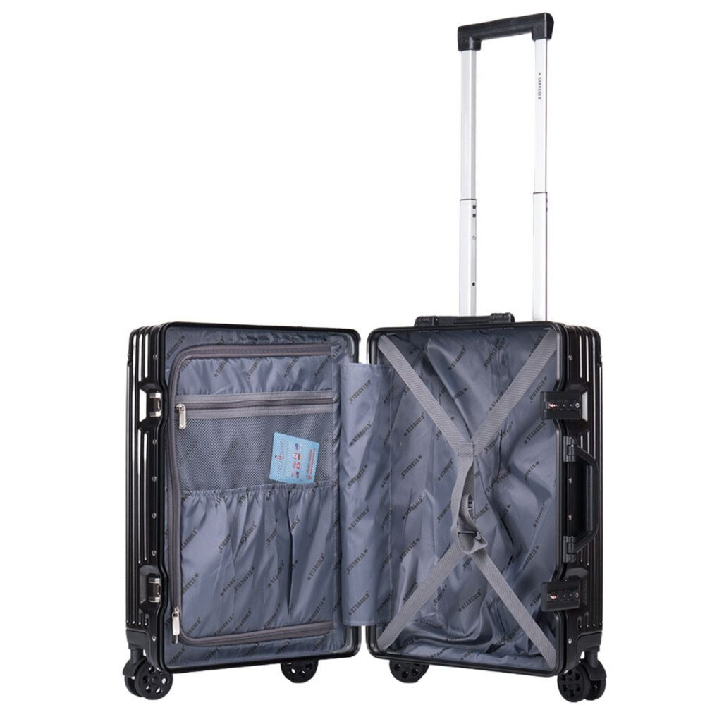 STARGOLD Luggage Trolley TPC Hardside Suitcase 360° Rotating Wheels And TSA Lock Travel Luggage, SG-TPC37