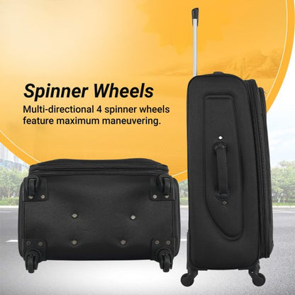 Starlife Luggage Trolley Set Of 4 PCS Polyester Fabric Suitcase With Rotational Wheels SL-TR4
