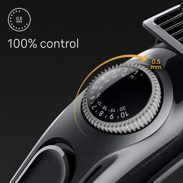 Braun Beard Trimmer 3 BT3440 With Precision Wheel, 4 styling tools, 80min runtime, Grey 4210201447931