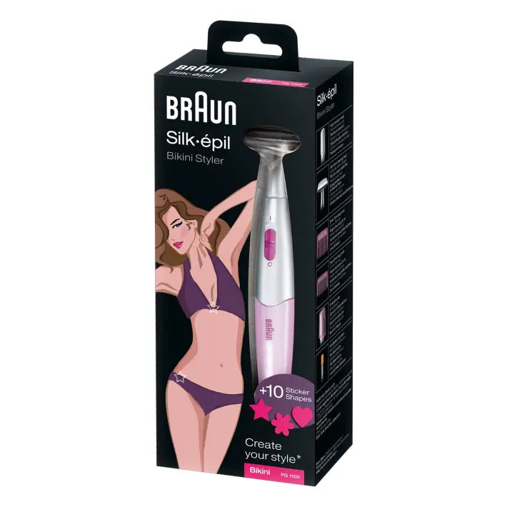 Braun Silk-épil 3in1 Trimmer FG 1100 with 4 extras incl. high precision head, pink 4210201192756