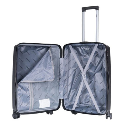 STARGOLD Luggage Trolley PP HardSide 3 PCS Set Suitcase Bag With TSA Lock 360° Rotating Wheels Travel Suitcase, SG-PP69 Black