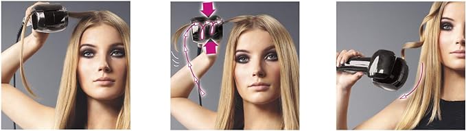 Babyliss Hair Curler, Ceramic, 3 Degrees Temp, C1300SDE