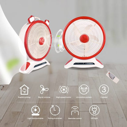 Stargold 14 Inch Rechargeable Table Fan With Remote Control SG-4048
