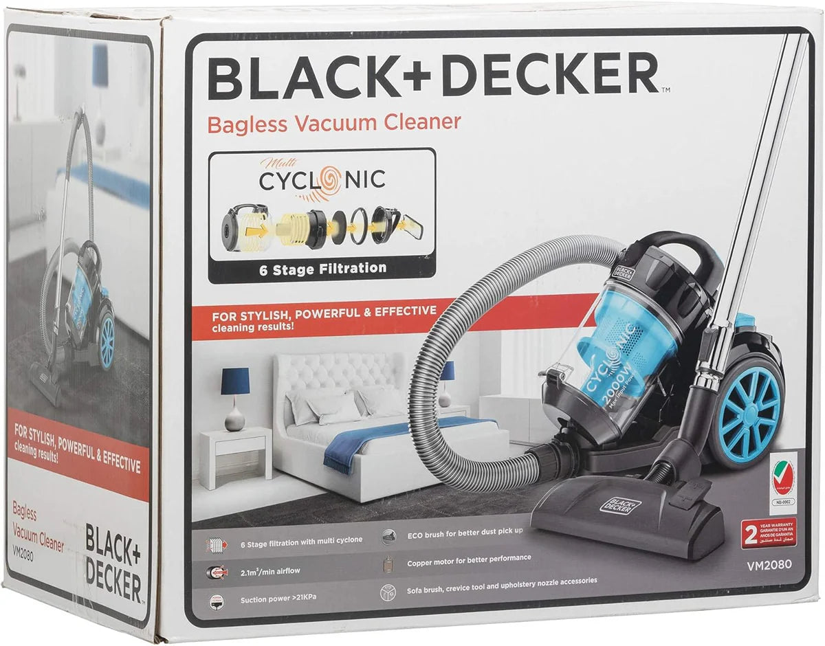 Black+Decker Vacuum Cleaner 2000W VM2080