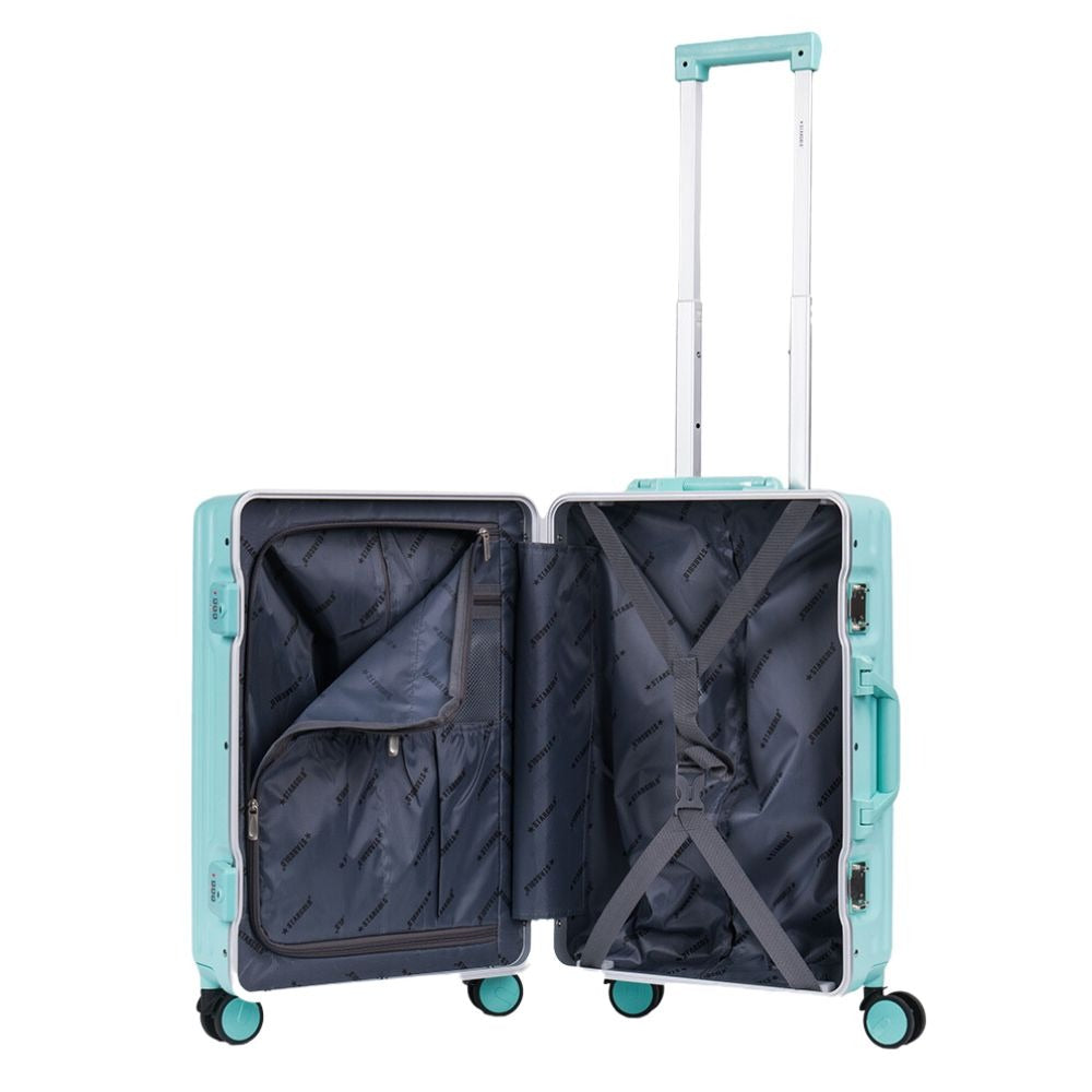 STARGOLD Luggage Trolley TPC Hardside Suitcase 360° Rotating Wheels And Lockable System Travel Luggage, SG-TPC36