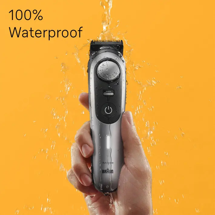 Braun Pro Beard Trimmer 9 BT9420 With ProBlade, ProWheel, Lock, 10 barbering tools, 180min runtime, Grey  4210201448433