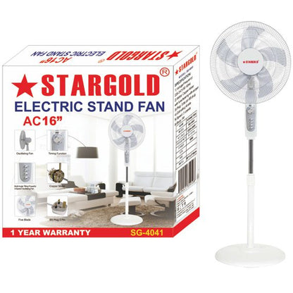 Stargold 16 Inch 60w Pedestal Stand Fan 3D SG-4041