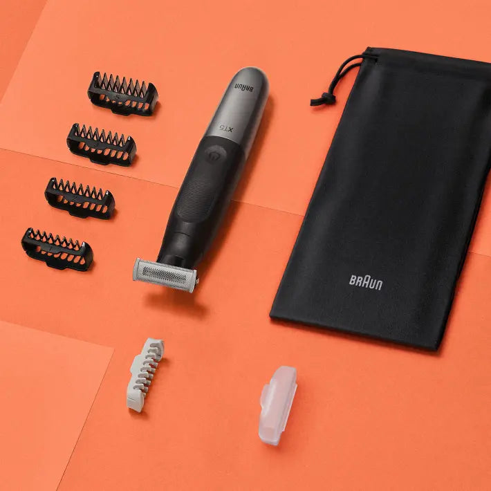 Braun XT5100 hybrid Trimmer Face & body with 4D-flex blade, waterproof, 5 combs, pouch 4210201400448