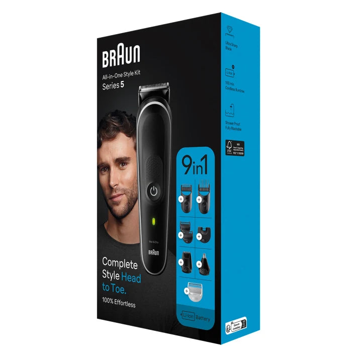 Braun 9-in-1 Style Kit 5 MGK5410 beard, body, ear & nose 4210201446934