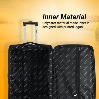 Starlife Luggage Trolley Set Of 4 PCS Polyester Fabric Suitcase With Rotational Wheels SL-TR4