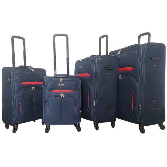 Fabric Trolley 4Pcs Set SL-T48 Blue